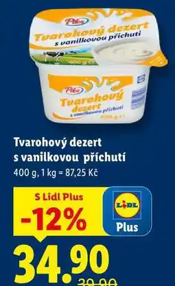 Lidl Tvarohový dezert s vanilkovou příchutí, 400 g nabídka