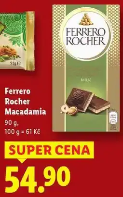 Lidl Ferrero Rocher Macadamia, 90 g nabídka