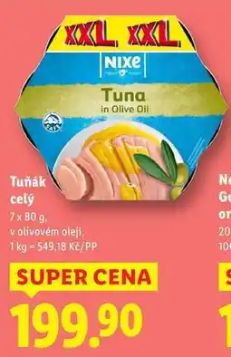 Lidl Tuňák celý, 7x 80 g nabídka