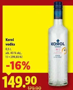 Lidl Korol vodka, 0,5 l nabídka