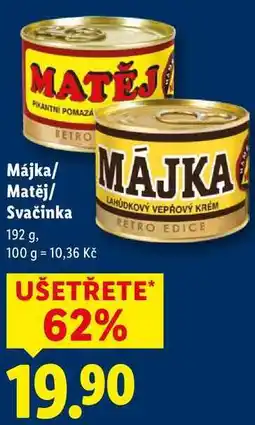 Lidl Májka/Matěj/Svačinka, 192 g nabídka