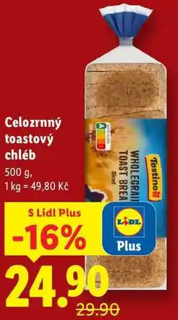 Lidl Celozrnný toastový chléb, 500 g nabídka