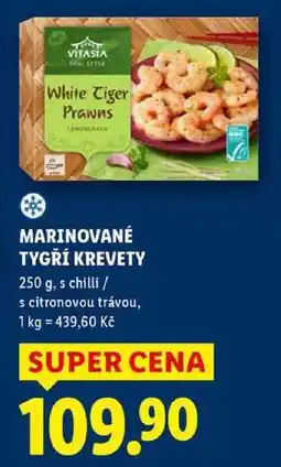 Lidl MARINOVANÉ TYGŘÍ KREVETY, 250 g nabídka