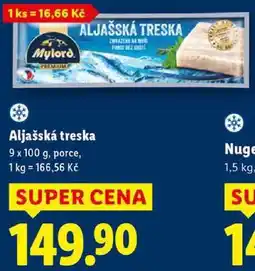 Lidl Aljašská treska, 9x 100 g nabídka