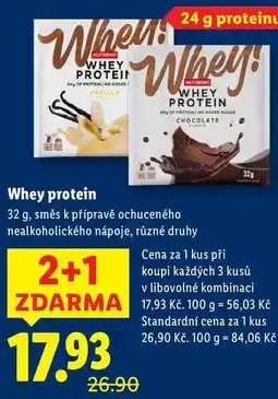 Lidl Whey protein, 32 g nabídka