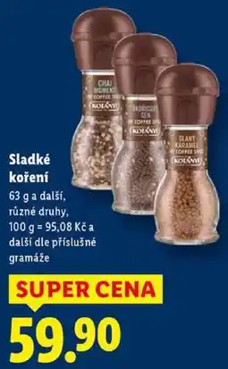Lidl Sladké koření, 63 g a další nabídka