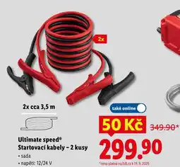 Lidl Ultimate speed Startovací kabely - 2 kusy nabídka