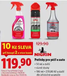 Lidl Potřeby pro péči o auto, 50 ml a další nabídka