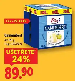 Lidl Camembert, 4x 120 g nabídka