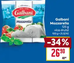 Billa Galbani Mozzarella nabídka