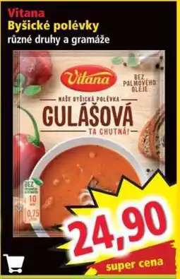 Norma Vitana Byšické polévky nabídka