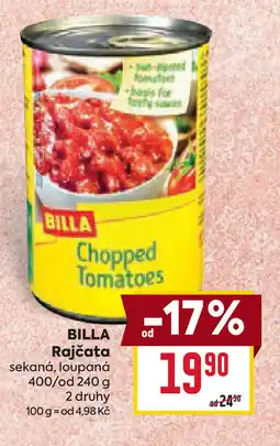 Billa BILLA Rajčata sekaná, loupaná nabídka