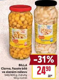 Billa BILLA Cizrna, fazole bílé ve slaném nálevu nabídka