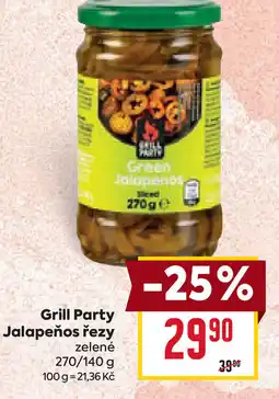 Billa Grill Party Jalapeños řezy nabídka