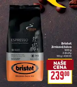 Billa Bristot Zrnková káva nabídka