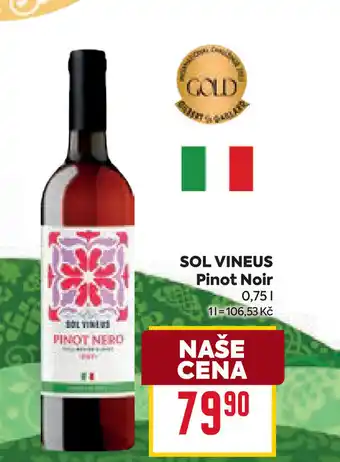 Billa SOL VINEUS Pinot Noir nabídka