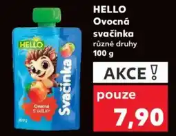 Kaufland HELLO Ovocná svačinka nabídka