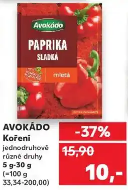 Kaufland AVOKÁDO Koření jednodruhové nabídka