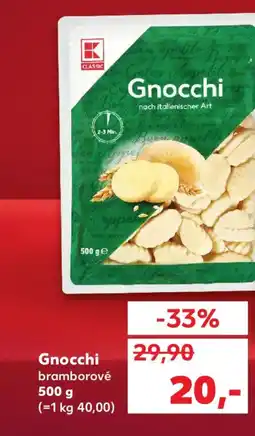 Kaufland Gnocchi bramborové nabídka