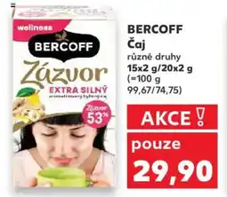 Kaufland BERCOFF Čaj nabídka