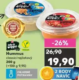 Kaufland Hummus classic/rajčatový nabídka