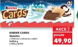 Kaufland KINDER CARDS Oplatka nabídka