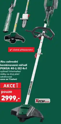Kaufland Aku zahradní kombinované nářadí PGKGA 40-Li B2 4v1 nabídka