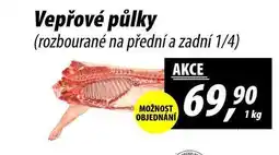 ZEMAN Vepřové půlky (rozbourané na přední a zadní 1/4), 1 kg nabídka