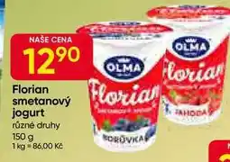 Hruška Florian smetanový jogurt různé druhy 150 g nabídka