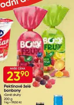 Hruška Pektinové želé bonbony různé druhy 200 g nabídka