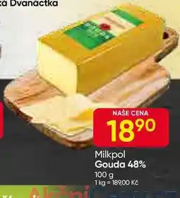Hruška Milkpol Gouda 48% 100 g nabídka