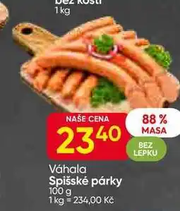 Hruška Váhala Spišské párky 100 g nabídka