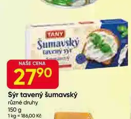 Hruška Sýr tavený šumavský různé druhy 150 g nabídka