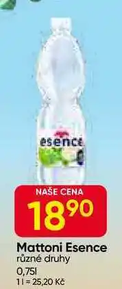 Hruška Mattoni Esence různé druhy 0,75l nabídka