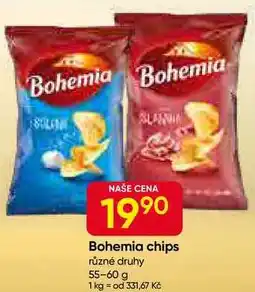 Hruška Bohemia chips různé druhy 55-60 g nabídka
