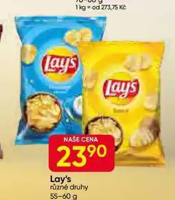 Hruška Lay's různé druhy 55-60 g nabídka
