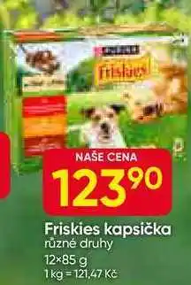 Hruška Friskies kapsička různé druhy 12×85 g nabídka