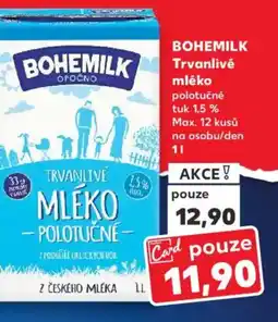 Kaufland BOHEMILK Trvanlivé mléko nabídka