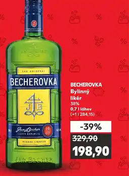 Kaufland BECHEROVKA Bylinný likér nabídka