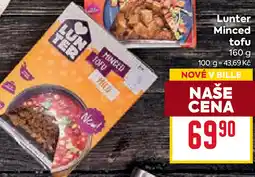 Billa Lunter Minced tofu nabídka