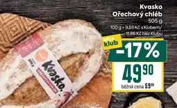 Billa Kvasko Ořechový chléb nabídka