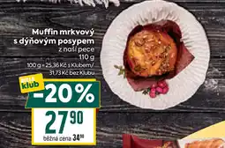 Billa Muffin mrkvový s dýňovým posypem nabídka