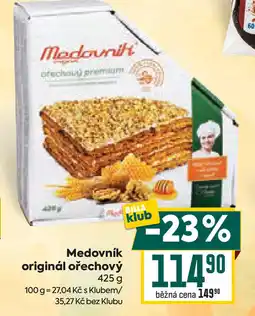 Billa Medovník originál ořechový nabídka
