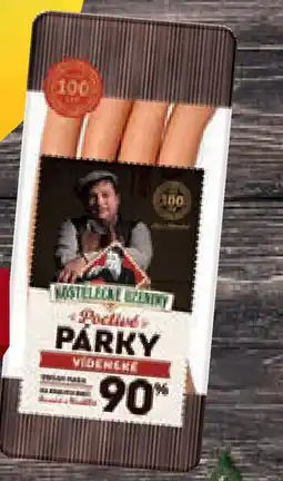 Billa Poctivé vídeňské párky nabídka