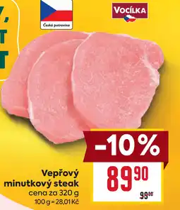 Billa Vepřový minutkový steak nabídka