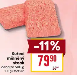Billa Kuřecí mělněný steak nabídka
