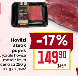 Billa Hovězí steak pupek nabídka