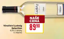 Billa Vinařství Ludwig Selection nabídka