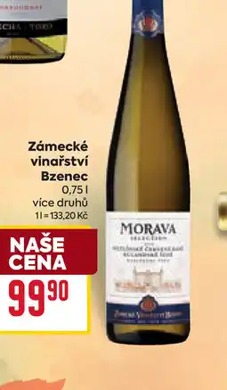 Billa Zámecké vinařství Bzenec nabídka