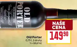 Billa Old Porter nabídka